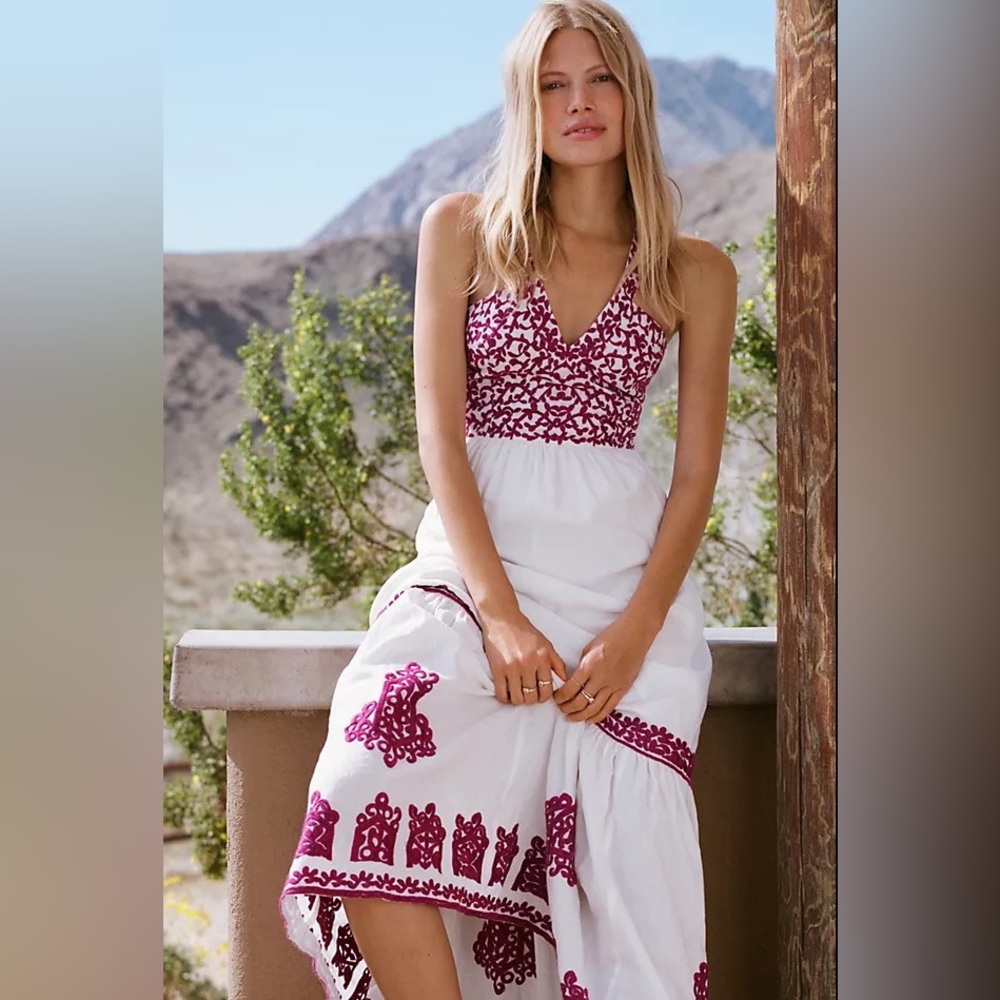 NWT Anthropologie Manuela embroidered dress 4